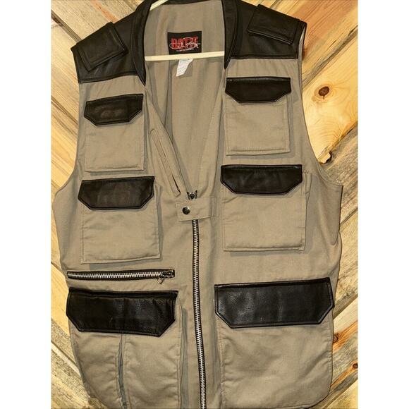 Botte Active Gear Tactical Vest Mens XL Hunting Cargo Pockets Utility Leather - Picture 1 of 8